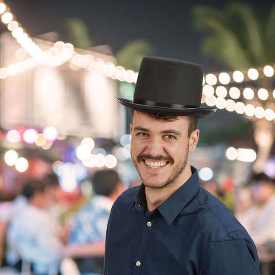 De carnaval Pălărie Negru pentru Halloween 1buc