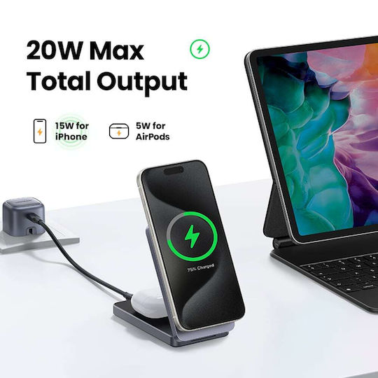 Ugreen Φορτιστής Magsafe 20W Μαύρος (W706)