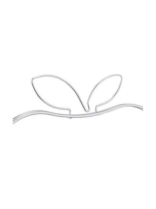 Relaxdays Fruit Bowl Metallic Silver 28.5x28x23cm