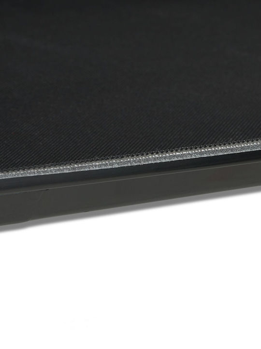 Relaxdays Plastic Rectangular Serving Tray Non-slip in Black Color 41x41x30cm 10043123 1pcs