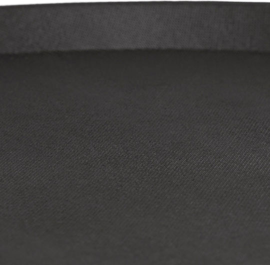 Relaxdays Round Serving Tray Non-slip in Black Color 28cm 10043117 3pcs