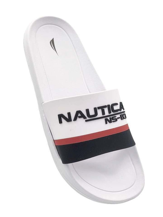 Men's White Slides