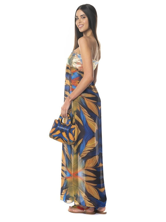 Acquadicocco Damen Maxi Kaftan Strand Mehrfarbig