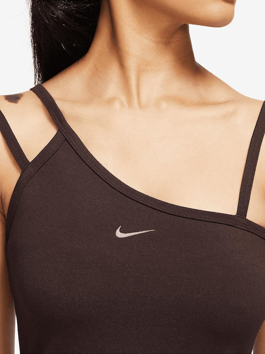 Sportswear Summer Mini Dress Brown