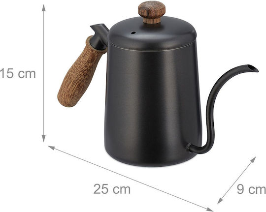 Relaxdays Τσαγιέρα Ανοξείδωτη Γκρι 550ml