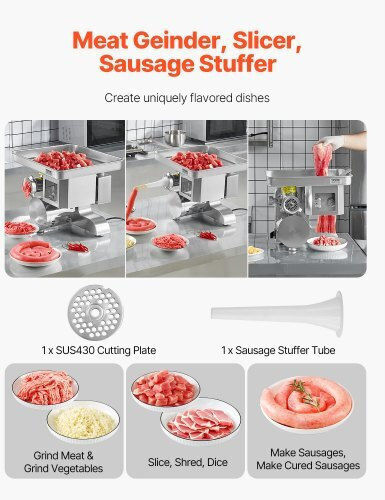 Vevor Commercial Meat Grinder XSYJQJTM35MMJ1GE8V2