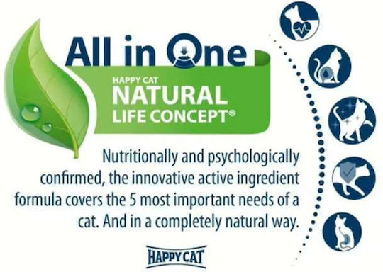 Happy Cat Nasses Katzenfutter für Erwachsene Katzen in Dose mit Forelle Fisch und Fleisch ohne Getreide 85g
