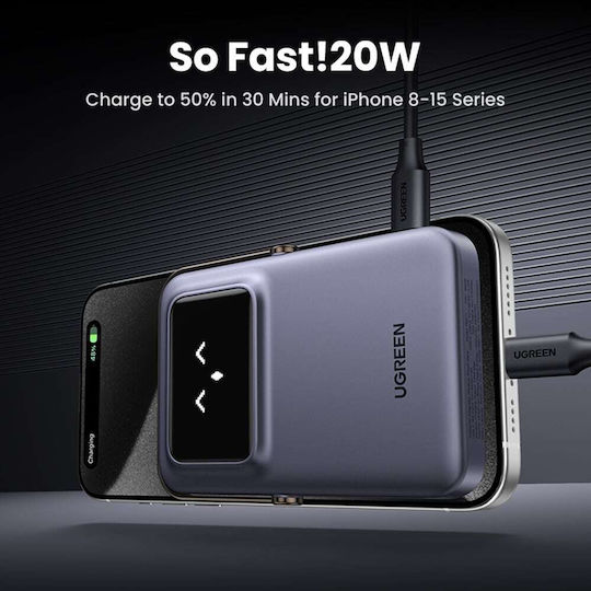 Ugreen PB571 Power Bank 5000mAh 18W with USB-C Port Gray