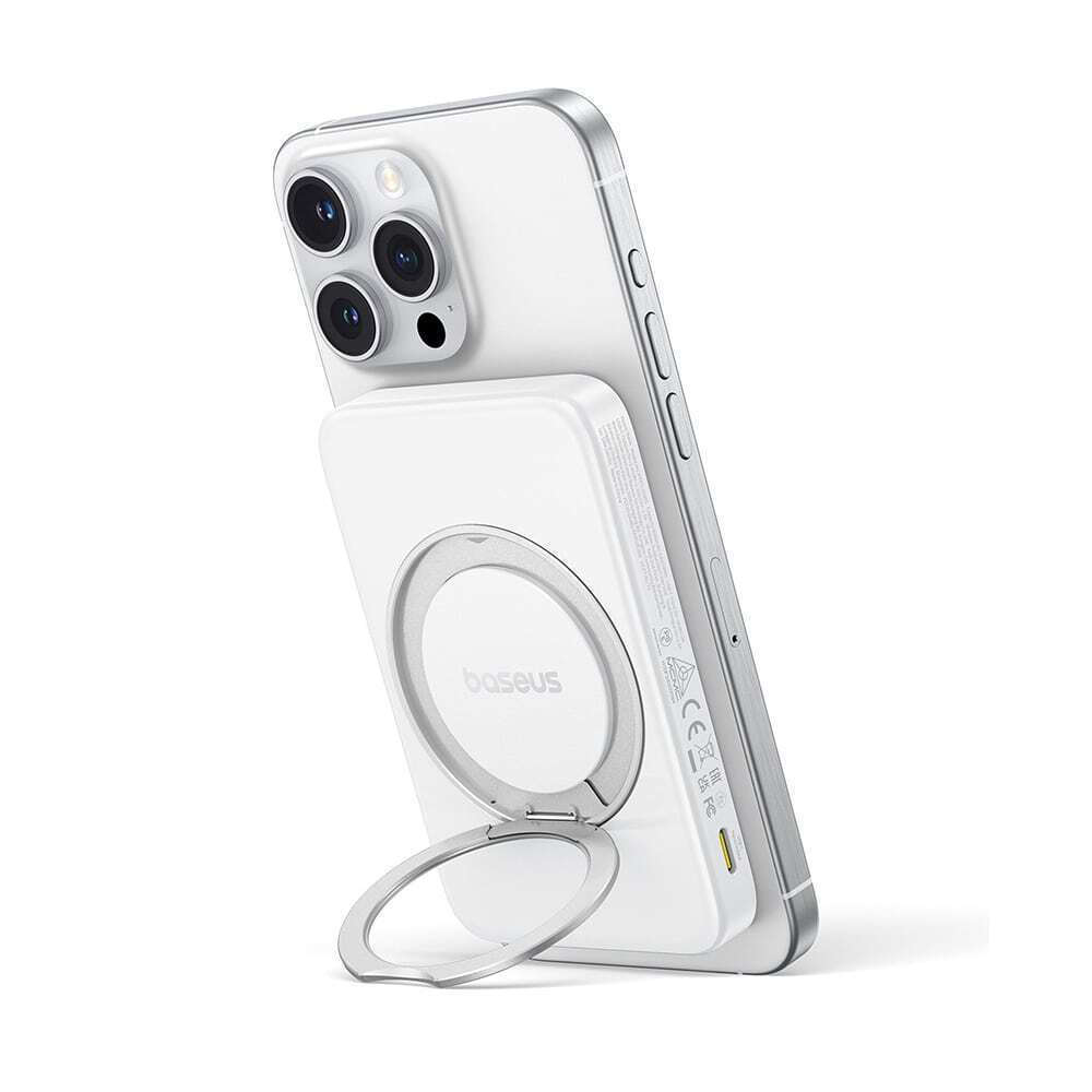 Baseus PicoGo MagSafe Power Bank 5000mAh 20W με Θύρα USB-C Λευκό (P10076800213-01)