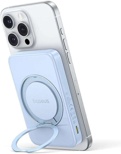 Baseus PicoGo MagSafe Qi2 Power Bank 5000mAh 20W με Θύρα USB-C Power Delivery Μπλε