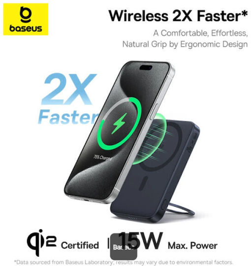 Baseus PicoGo MagSafe Power Bank 5000mAh 20W με Θύρα USB-C Μπεζ