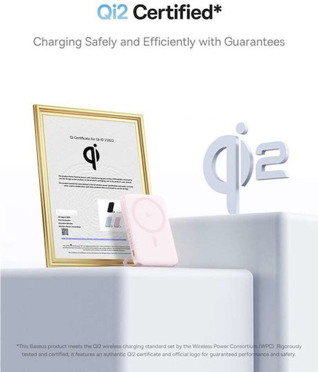 Baseus PicoGo MagSafe Power Bank 5000mAh 20W with USB-C Port Pink