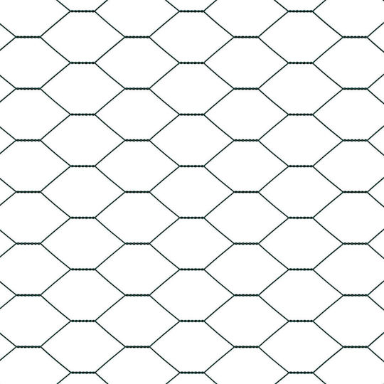 vidaXL PVC Coated Wire Fencing Set Green 25m