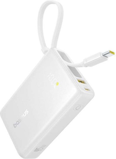 Baseus PicoGo Power Bank 10000mAh 45W με Θύρα USB-C Λευκό