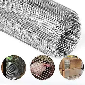 Wire Fencing Galvanized with PVC Coating Silver