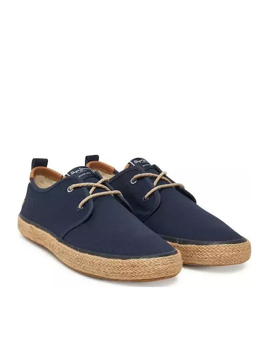Men's Leather Casual Shoes Blue
