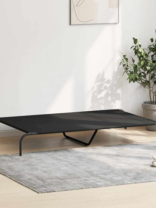 vidaXL Elevated Dog Bed Black 150x90cm vidaXL Elevated Dog Bed Black 150x90cm