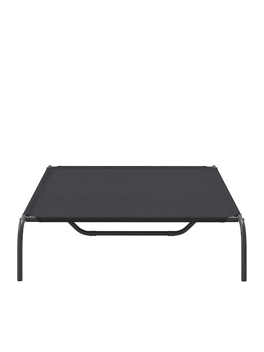 vidaXL Elevated Dog Bed Black 130x80cm