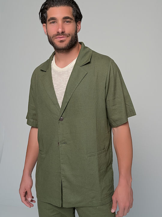 Caviar Hose in Entspannter Passform Khaki