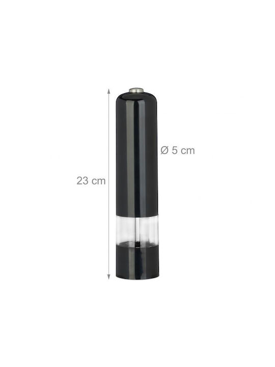 Relaxdays Set Electric Râșnițe Condimente din Plastic în Culoare Alb 5cm 2buc