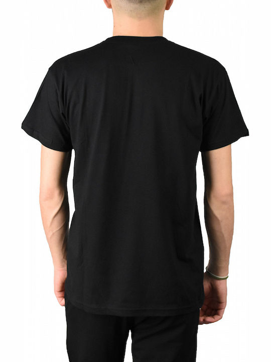 B&C E150 Ανδρικό Διαφημιστικό T-shirt Κοντομάνικο Μαυρο
