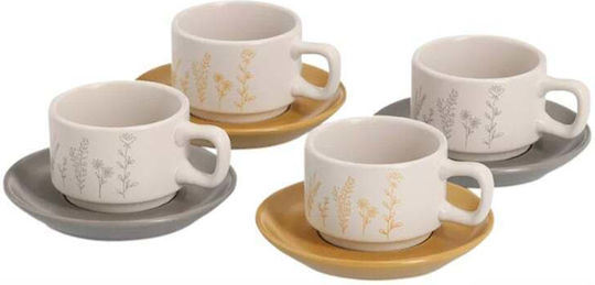 Zeller Set Căni Espresso De ceramică Multicolore 70ml 8buc