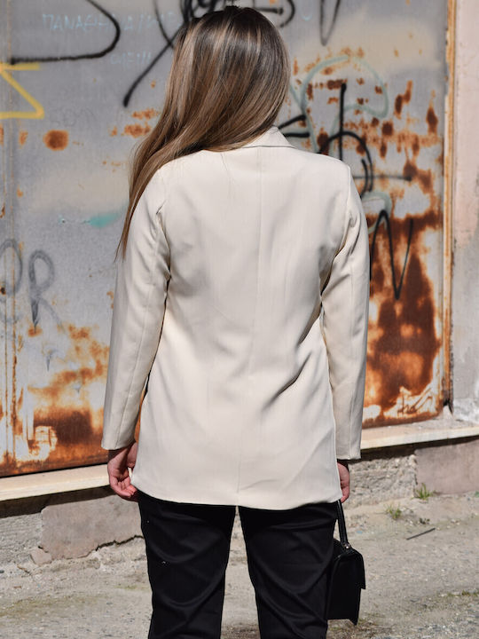 Floria Women's Blazer Beige