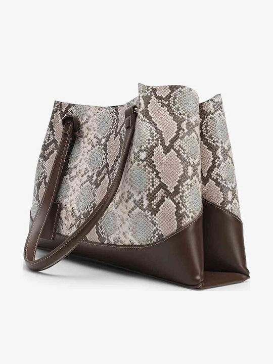 Snake Women's Bag Shoulder Beige