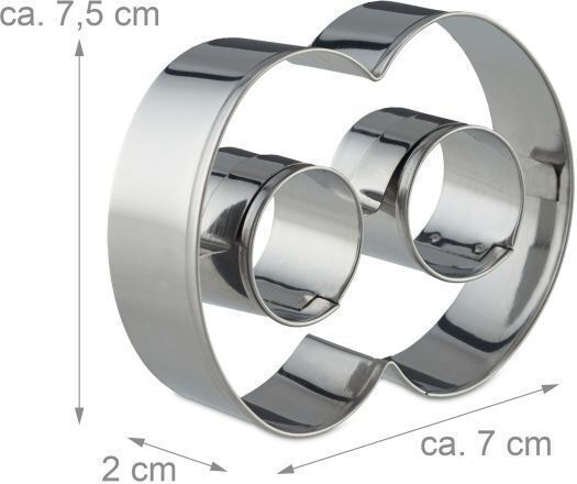 Cake Rings / Cookie Cutters 26 Letters 10 Numbers Stainless Steel