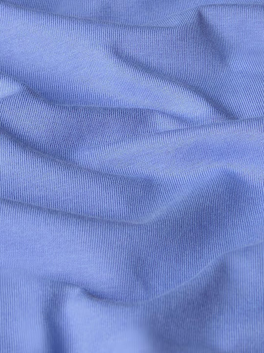 Summer Mini Athletic T-Shirt Short Sleeve Blue Dress