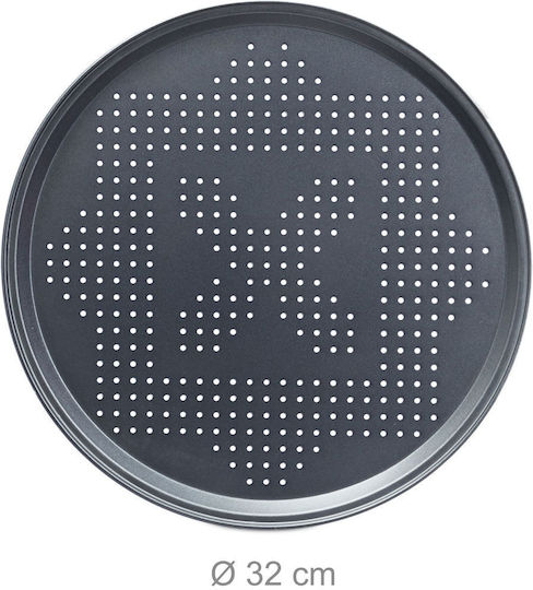 Relaxdays Tăvi De Copt Perforate Din Aluminiu Cu Acoperire Antiaderentă 32cm