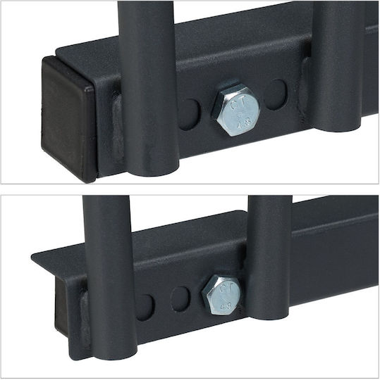 Bike Rack 2 Bicycles 27 X 40.5 X 33 Cm Relaxdays Black