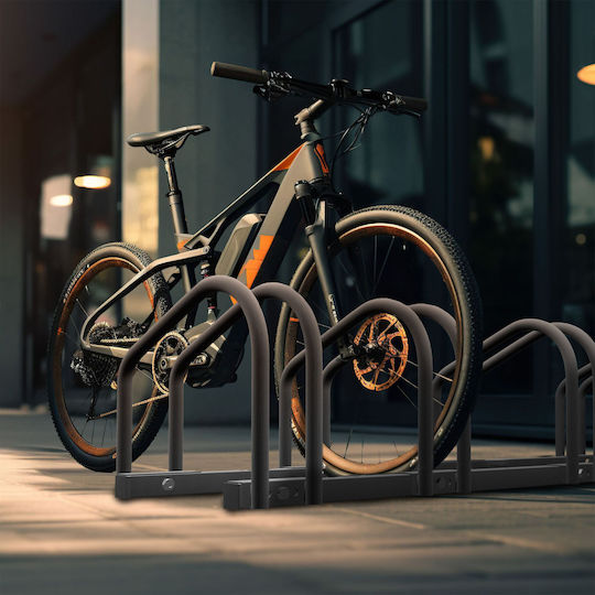 Suport biciclete 6 biciclete 27 x 163,5 x 33 cm Relaxdays negru