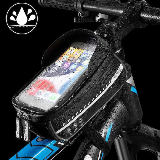 Suport Telefon Bicicletă Maxim 7 inci Impermeabil Monzana Negru Suport Power Bank Căști 20x11.5x11 Cm