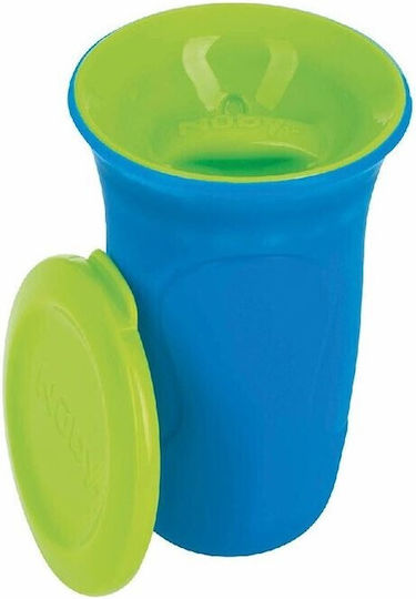 Nuby Παιδικό Ποτηράκι 360° από Πλαστικό Μπλε 300ml