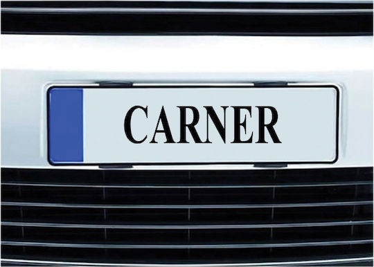 Car License Plate Frames Back Plastic 11.2 x 11.2cm Black 2pcs