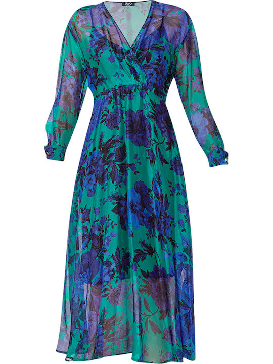 Midi Evening Shirt Dress Wrap Floral CF3337T3079 W9470