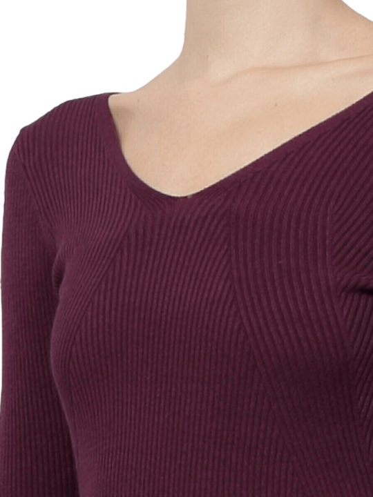 Life Midi Knitted Purple Dress