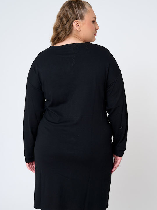 Midi Kleid Schwarz