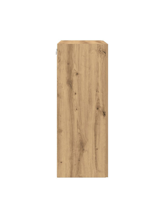 Висулка Витрина за хол от ПДЧ със Стъкло Artisan Oak 69.5x34x90см