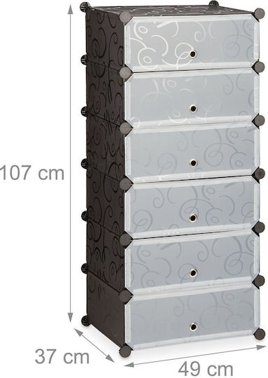 Πλαστική Παπουτσοθήκη 107x49x37cm