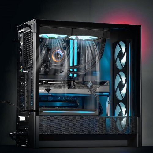 Vevor CPULQFSSLDPB56R3VV9 Water Cooling AIO CPU With 2 Fans 120mm And ARGB Lighting