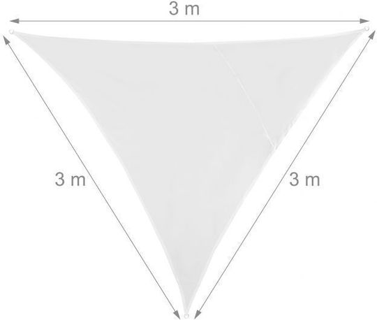 Relaxdays Sunshade Canopy Uv Protection White 3x3x3 M 10026362