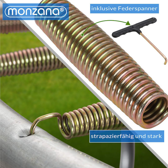 Monzana Trampolin Draußen Durchmesser 183cm mit Netz & Leiter