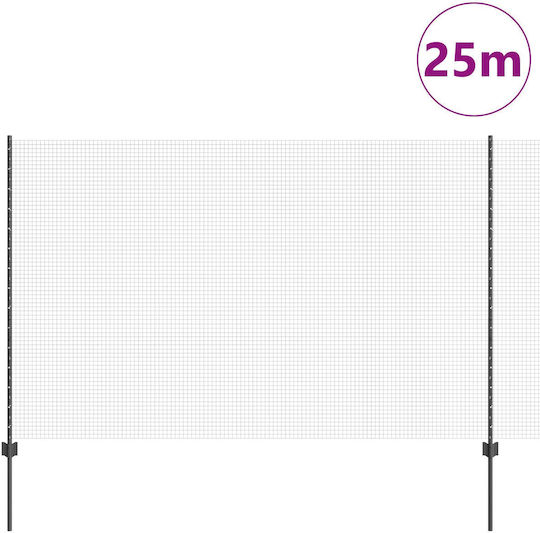 vidaXL Drahtgeflecht Elektrische Gitarren Gray 1.5x25m