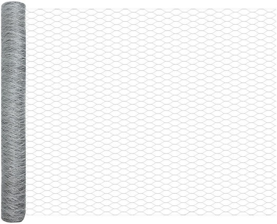 vidaXL Wire Fencing Galvanized Silver 1.2x10m