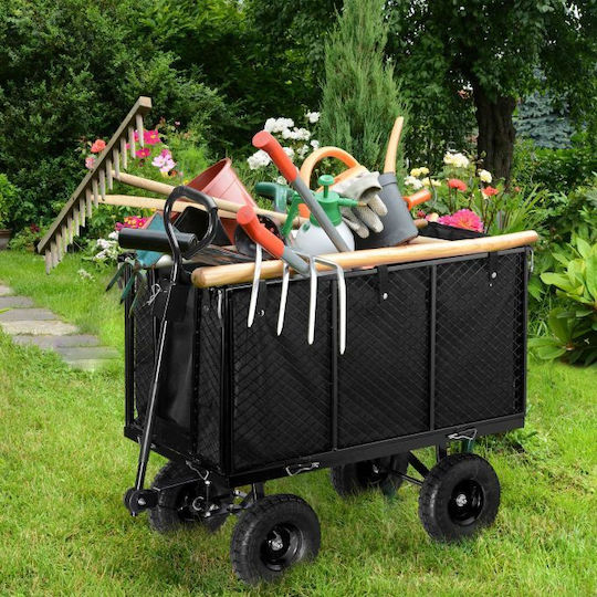 Relaxdays Echipament de Ridicare și Tracțiune Cărucior de Transport Covoare Negru 83 X 51 X 110 Cm Capacitate Maxima 500 Kg