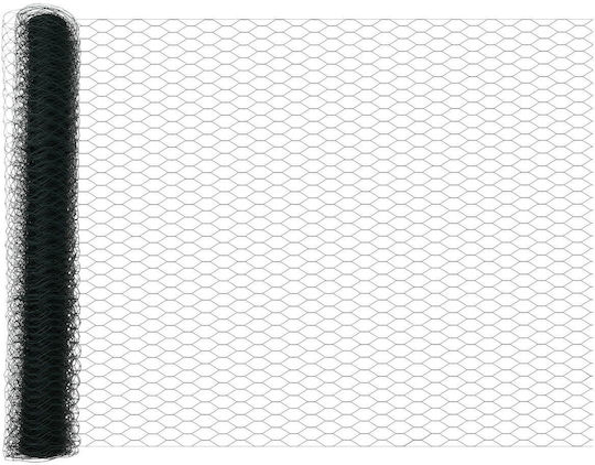 vidaXL Wire Fencing Galvanized with PVC Coating Green 1.4x10m