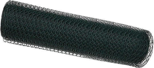 vidaXL Wire Fencing Galvanized with PVC Coating Green 0.8x25m