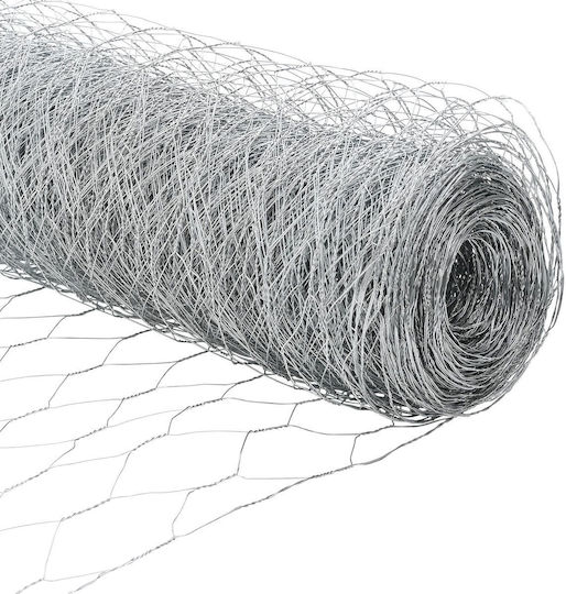 vidaXL Wire Fencing Galvanized Silver 1.5x10m